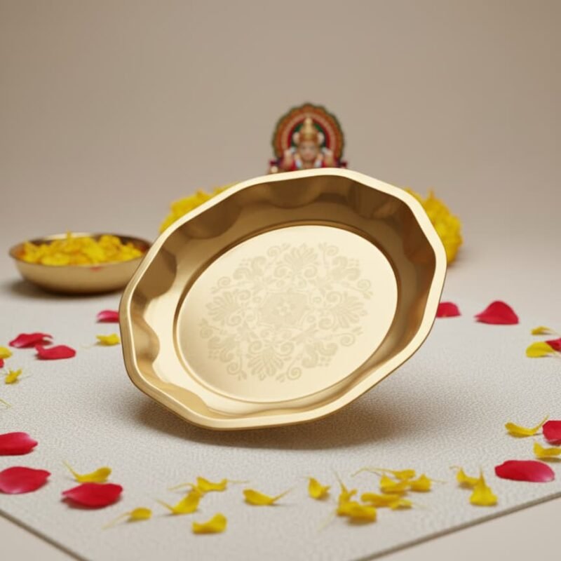 SF Laser Wedding Parath (Tambalam),Brass Flowral Richwal Bowl