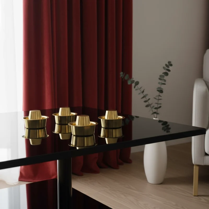 SF Brass Dabara Set | South Indian Coffee Glass Tumbler | Tea, Coffee Dabara Set of 4/6