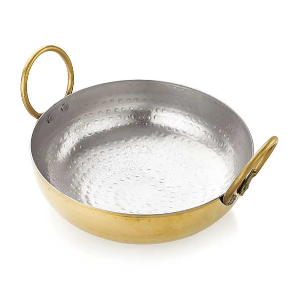 Brass Kadai with Kalai | Tin Coated Brass Kadhai 100% Pure for Cooking & Serving - Image 2