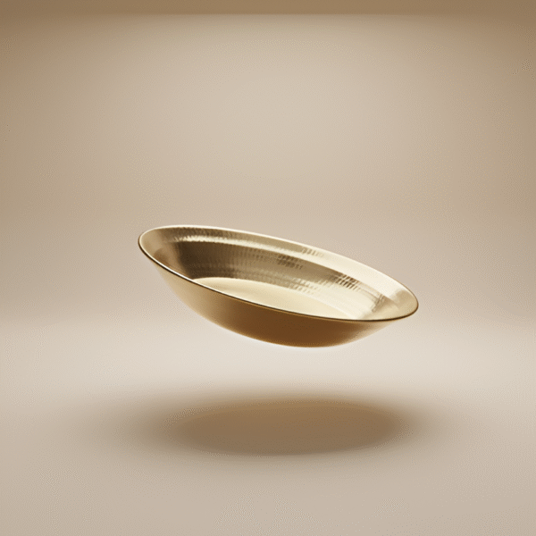 SF Brass Hammered (Mathar) Tambalam/parath ,Traditional Brass Paraat Thali - Image 4