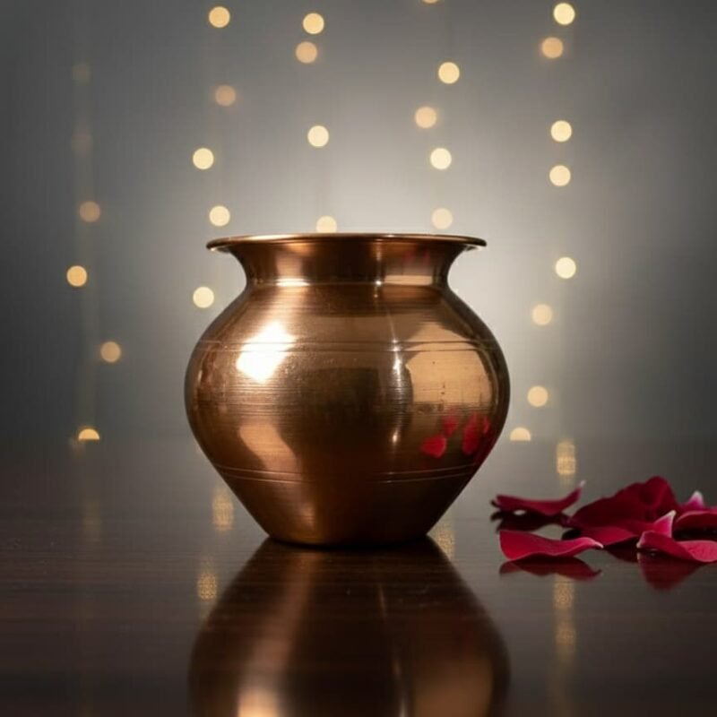 SF Copper Kalash | Copper Lota for Puja, Worship & Temple | Traditional Tambe Ka Lota for Water
