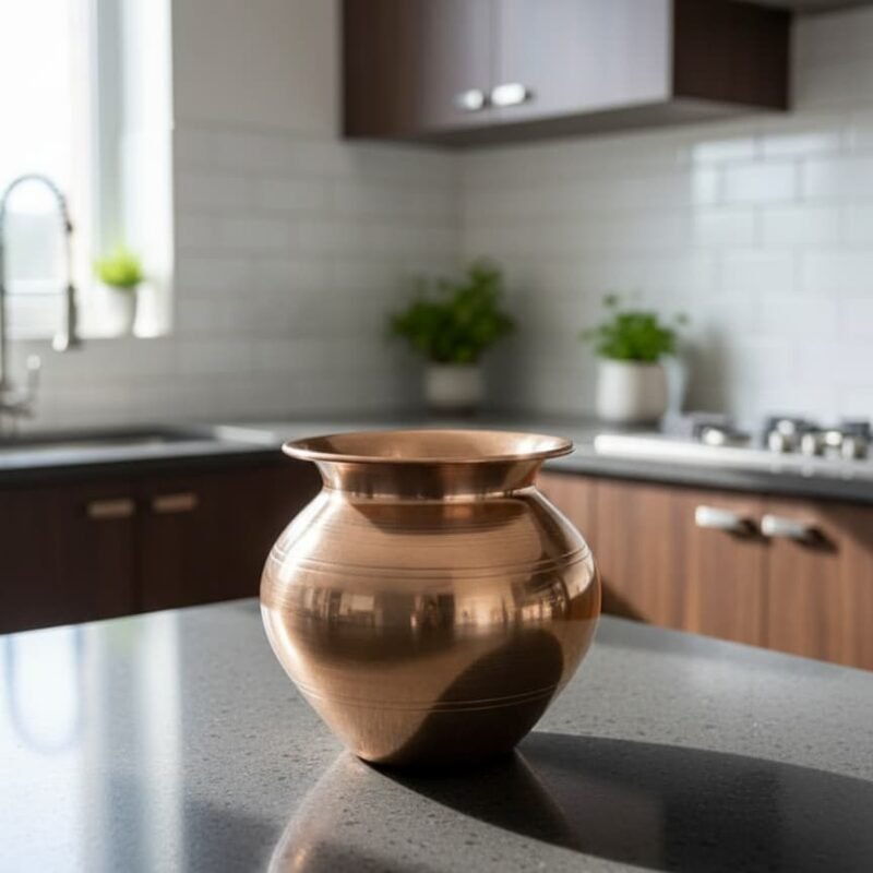 SF Copper Kalash | Copper Lota for Puja, Worship & Temple | Traditional Tambe Ka Lota for Water