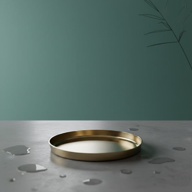 SF Bronze/Kansa Thali plate Premium Royal Gold  12 Inches