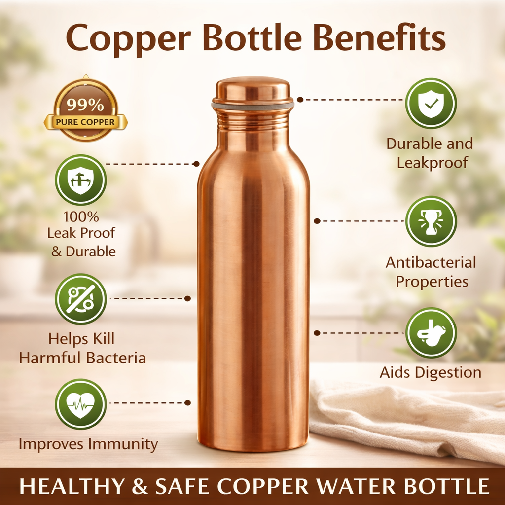 7 Benefits of Copper Bottle – Why Drinking Water from Copper is Good for Health