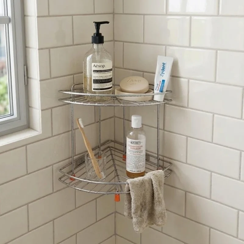 Dish Drainer Kitchen Rack Stainless Steel Kitchen Rack 2 Tier large , Multipurpose Storage Rack Steel