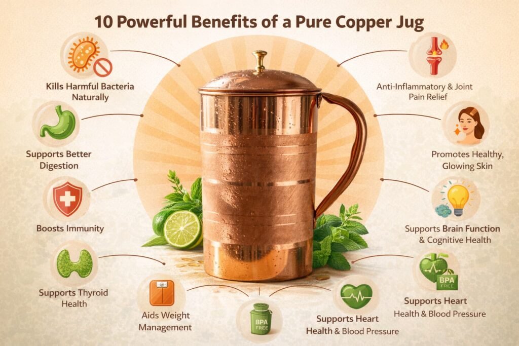 10 Powerful Benefits of a Pure Copper Jug
