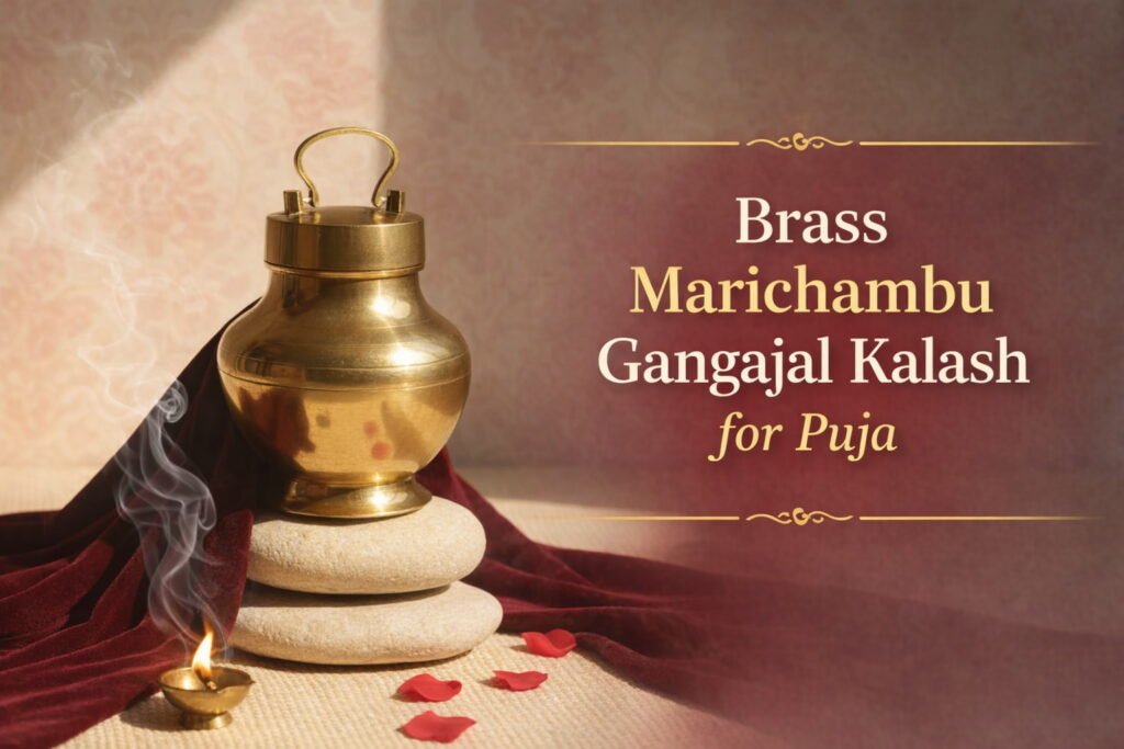 Brass Marichambu Gangajal Kalash for Puja