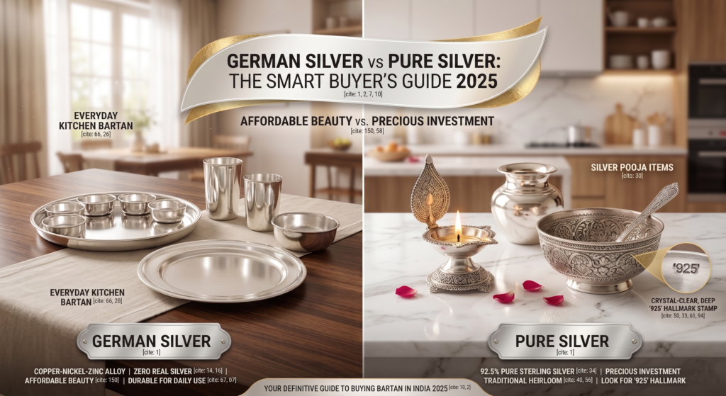 German Silver vs Pure Silver: