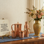 brass and copper drinkware wedding gift