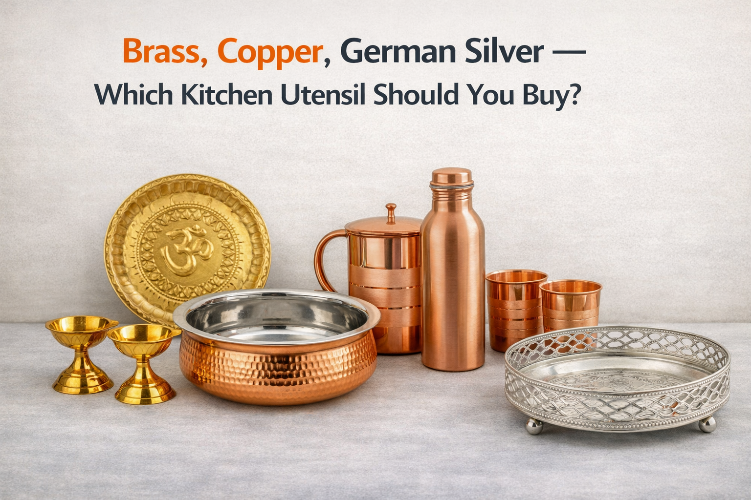 buy brass copper kitchen utensils online