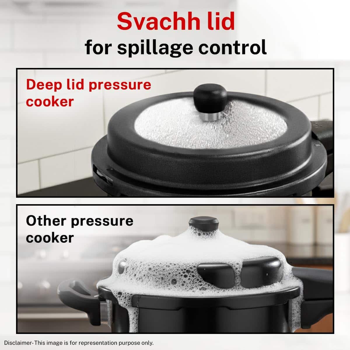 Prestige 3 Litre Hard Anodised Popular Svachh Outerlid Pressure Cooker