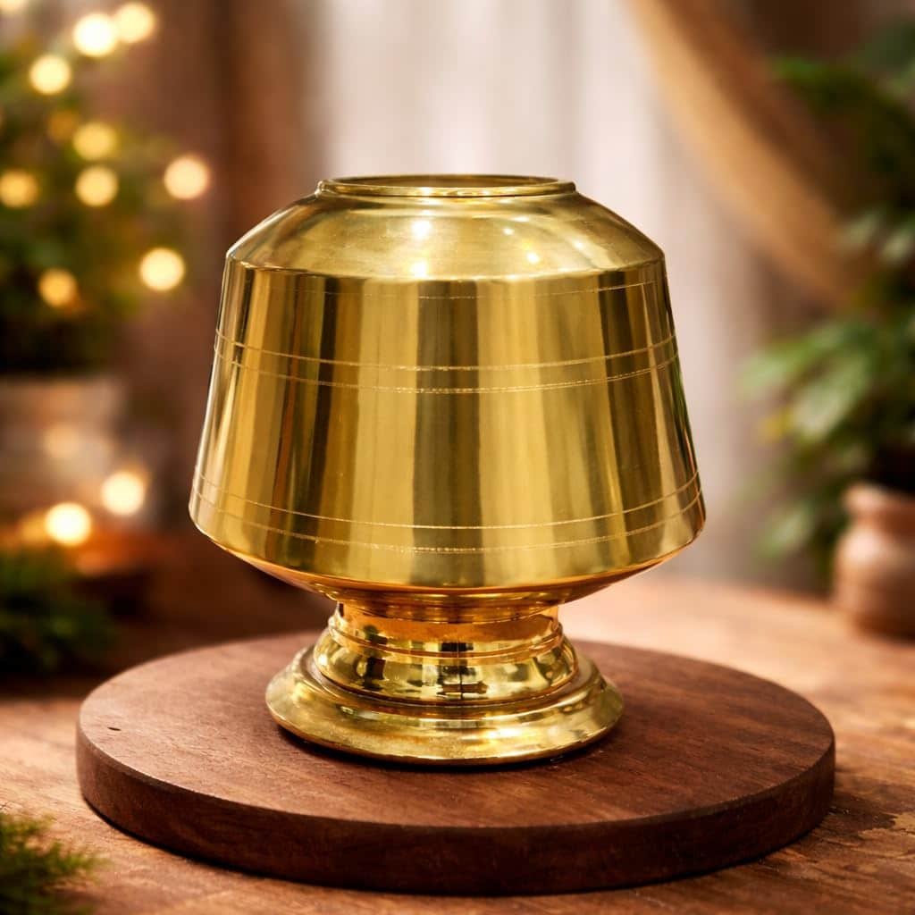 3.5 Litre Brass Kudam Size Reference – Brass Water Pot Dimensions